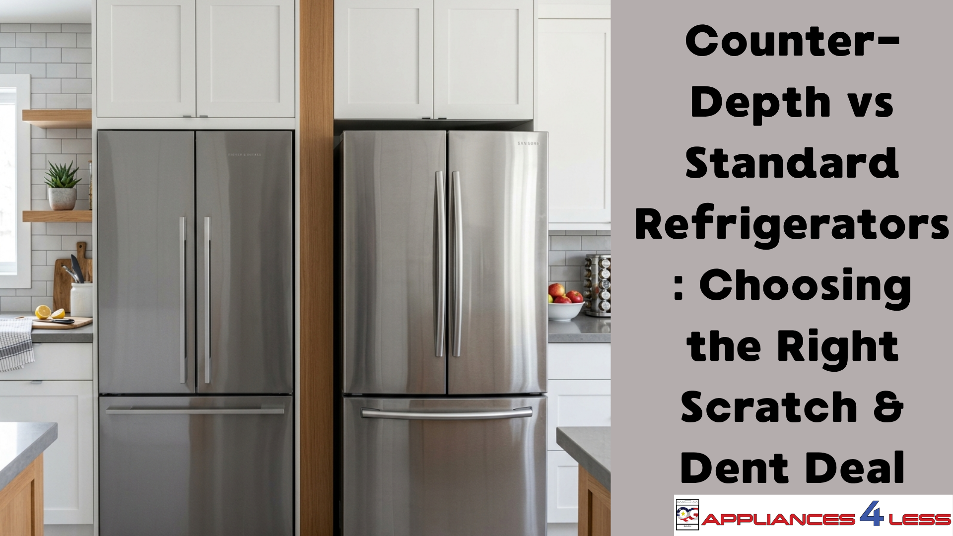 Counter-Depth vs Standard Refrigerators