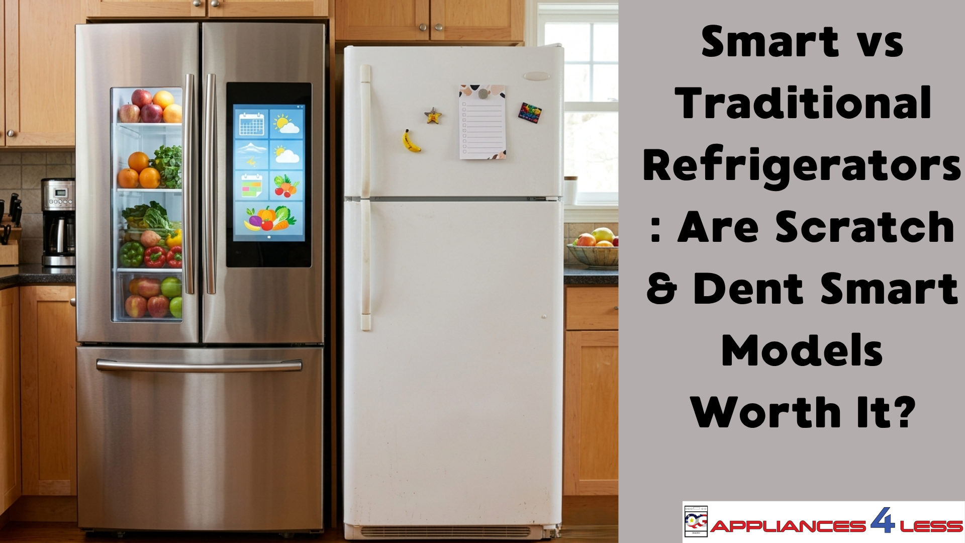 Smart vs Traditional Refrigerators: Are Scratch & Dent Smart Models Worth It?