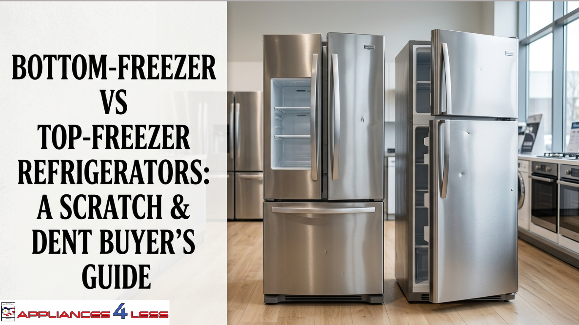 Bottom-Freezer vs Top-Freezer Refrigerators: A Scratch & Dent Buyer’s Guide
