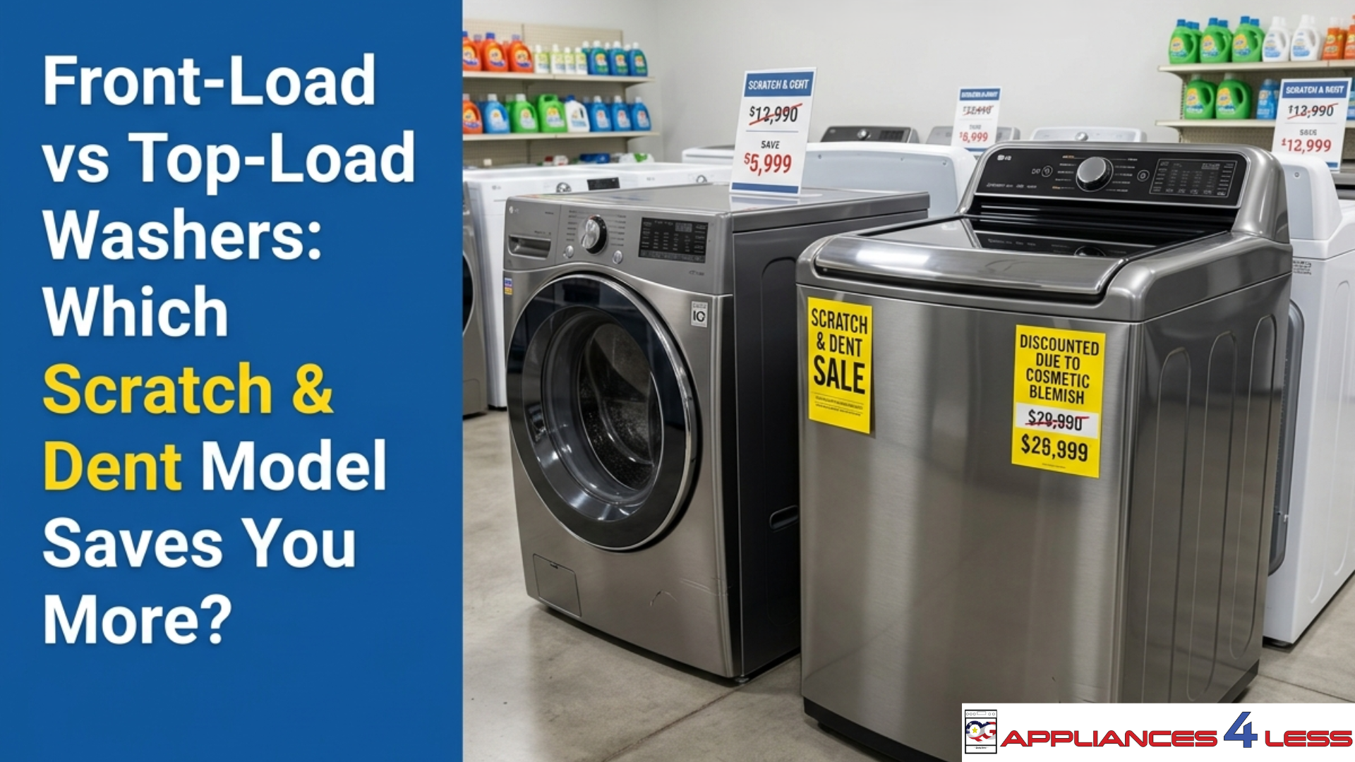 Front-Load vs Top-Load Washers: Which Scratch & Dent Model Saves You More?