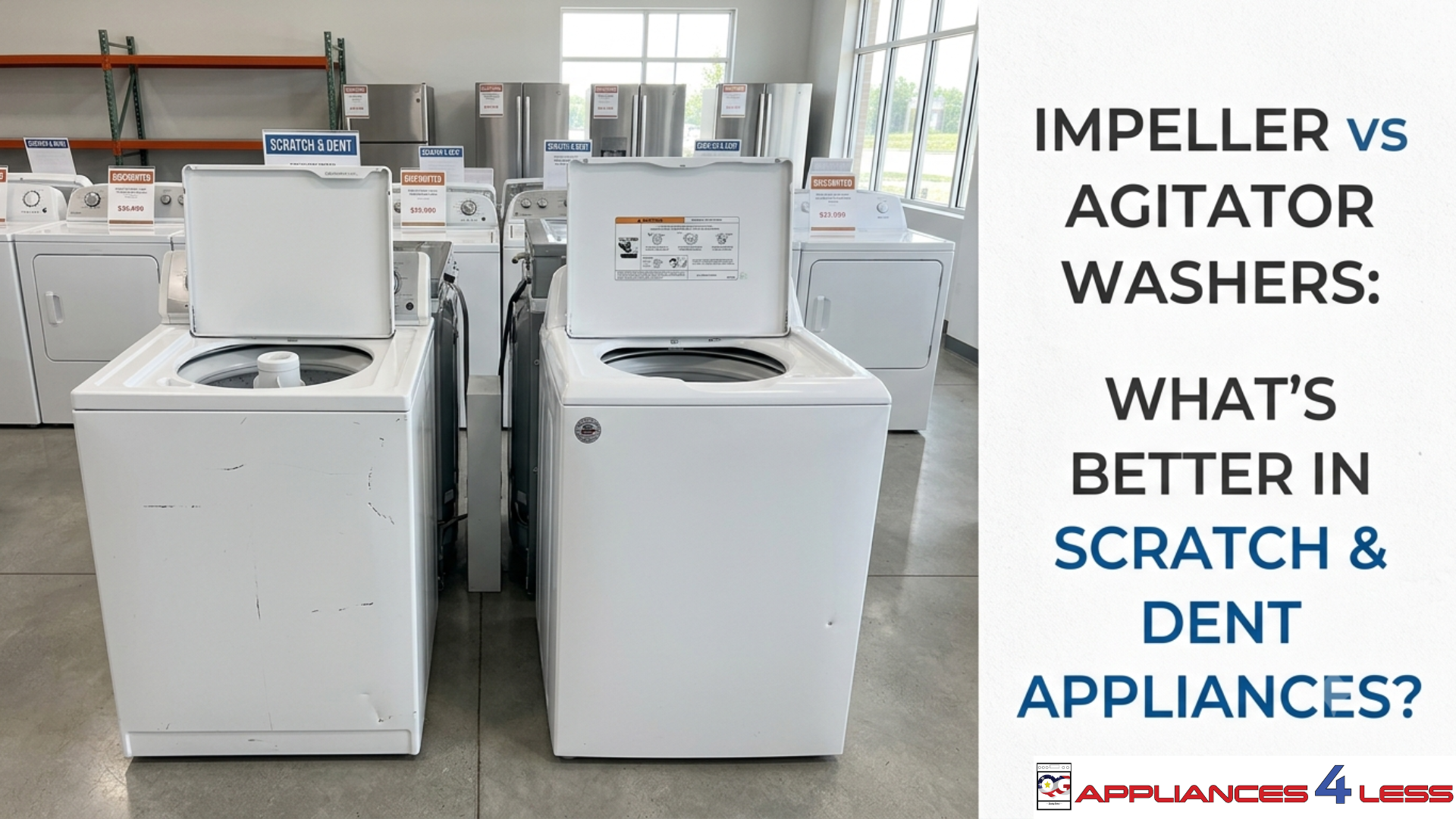 Impeller vs Agitator Washers: What’s Better in Scratch & Dent Appliances?
