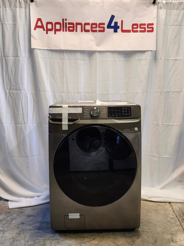 Samsung 4.5 cu. ft. Smart High-Efficiency Front Load Washer with Super Speed in Platinum