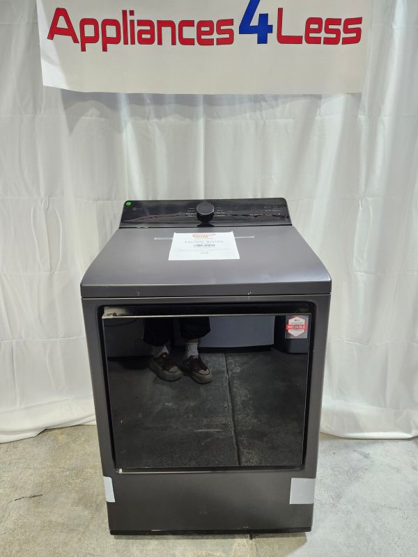 7.3 cu. ft. Ultra Large Capacity Rear Control Electric Dryer with LG EasyLoad™ Door and AI Sensing