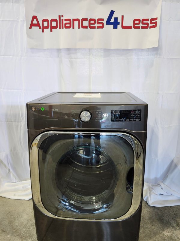 9.0 cu. ft. Mega Capacity Smart wi-fi Enabled Front Load Electric Dryer with TurboSteam™ and Built-In Intelligence