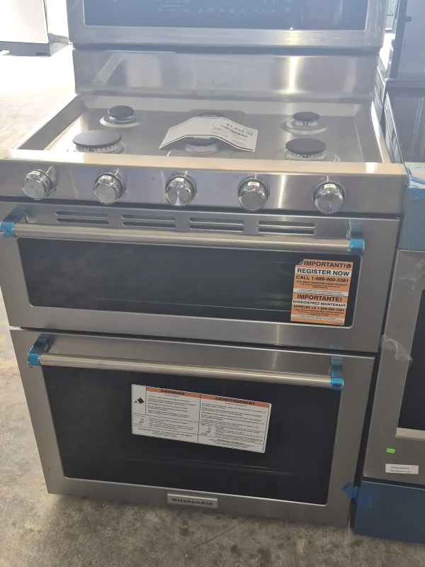 Gas Double-Oven Range (stainless)