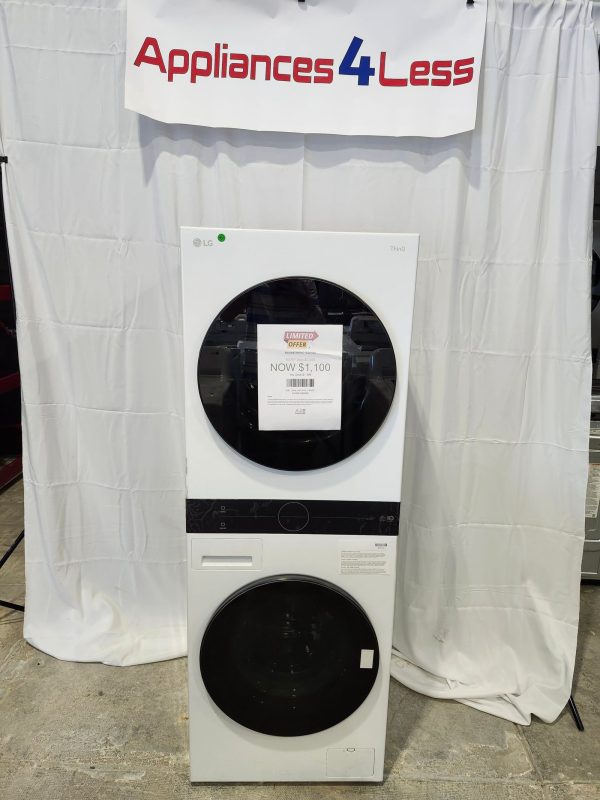Compact Single Unit LG WashTower™ with Center Control™ 2.4 cu.ft. Front Load Washer and 4.2 cu.ft. Electric Ventless HeatPump™ Dryer